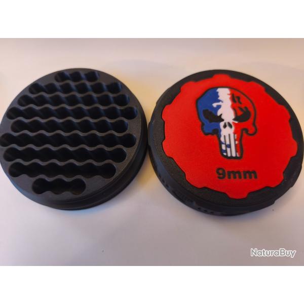 Bo�te � munitions 9mm 9x19, Punisher patriote. CZ