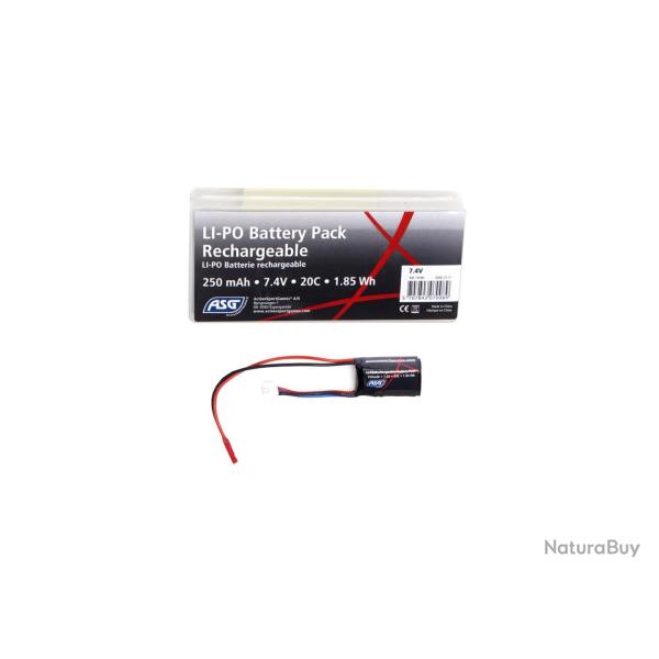 BATTERIE LI-PO 7.4V 250MAH HPA "ASG"