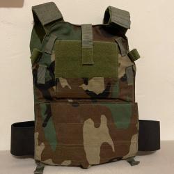 Gilet Porte Plaques Plate Carrier LBT 6094a M81 Woodland Slick