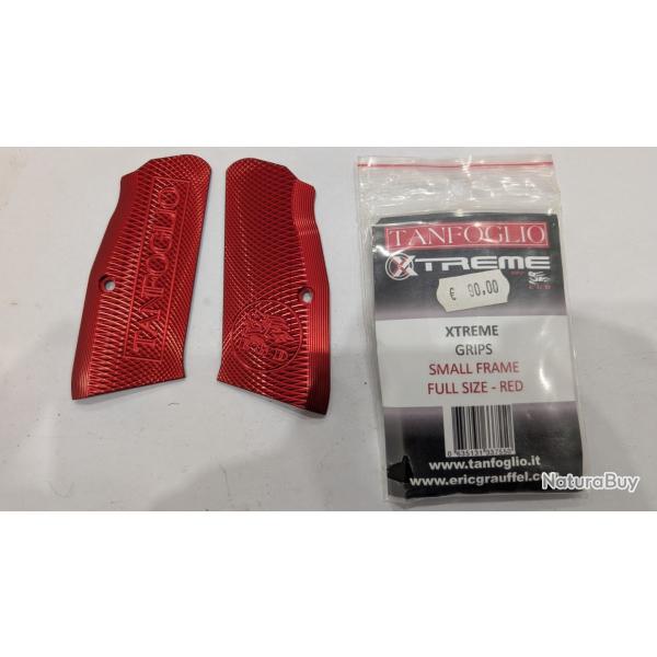 Plaquettes XTREME pistolet Tanfoglio Rouge Sf full size
