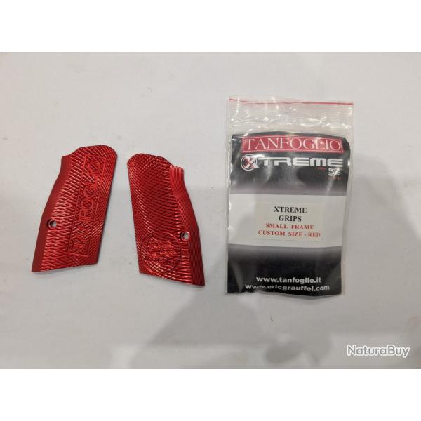 Plaquettes XTREME pistolet Tanfoglio Rouge Sf custom size