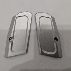 Plaquettes pistolet Tanfoglio grise origine stock 3