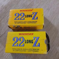 2 bo&icirc;tes de cartouches 22 long Z