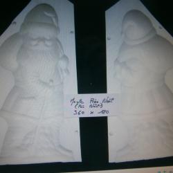 moule p&egrave;re no&euml;l en chocolat grande taille