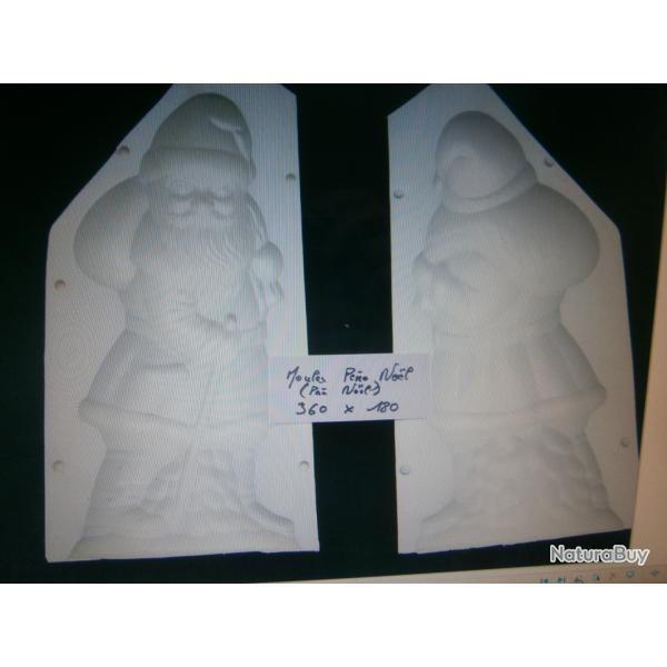 moule p�re no�l en chocolat grande taille