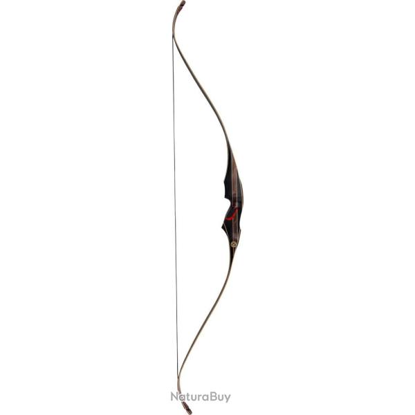 Arc traditionnel recurve monobloc Old Mountain McKinley 60 pouces RH 35 lbs