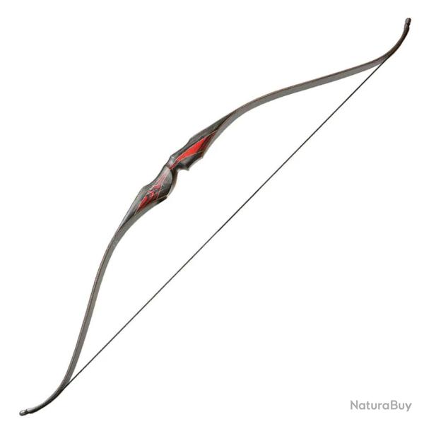 Arc traditionnel recurve monobloc Old Mountain Symphony 62 pouces RH 35 lbs