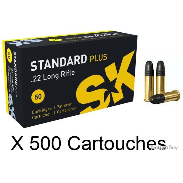 Cartouches SK Standard Plus cal. 22 LR x 500