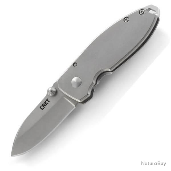 Couteau pliant CRKT "Squid" manche acier 2490.CR
