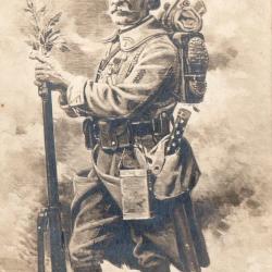 CPA - Soldat Poilu - 1914-1918 "Jules Monge 1919 " -N&deg;7529