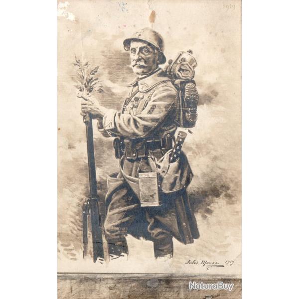 CPA - Soldat Poilu - 1914-1918 "Jules Monge 1919 " -N�7529