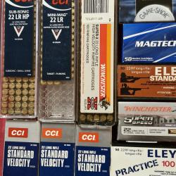 Lot de 643 Cartouches .22 LR Vintage