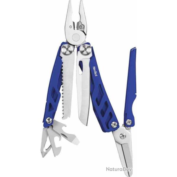 Pince Multifonction Nextool Flagship Pro Lame Acier 420J2 Manche Acier Bleu Etui Nylon NTL20284