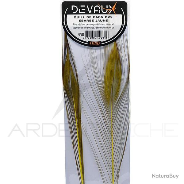 Quill de paon �barb�s DEVAUX Jaune