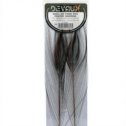 Quill de paon &eacute;barb&eacute;s DEVAUX Marron