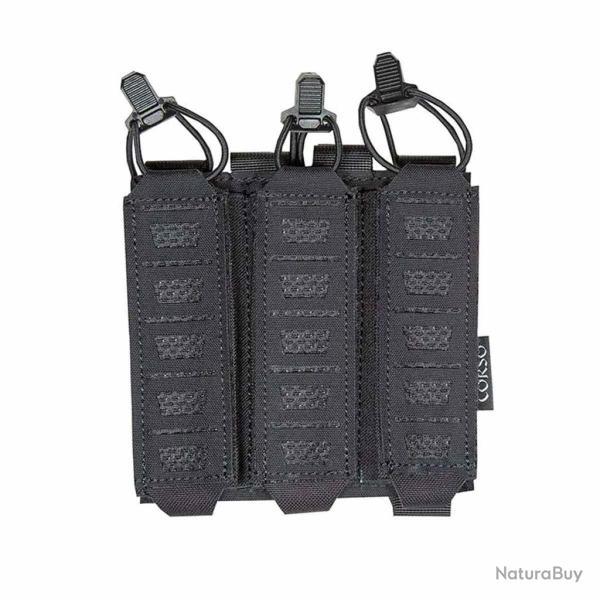 Poche triple porte-chargeurs MP5 / MP7 Dagger Laser - Corso Tactical Noir