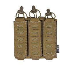 Poche triple porte-chargeurs MP5 / MP7 Dagger Laser - Corso Tactical Coyote