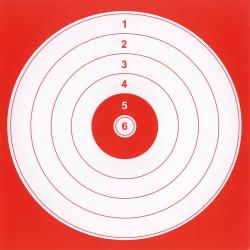 Cibles rouges 14x14cm x100 - BO