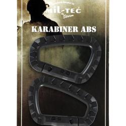 Mousqueton x2 ABS - Miltec Noir