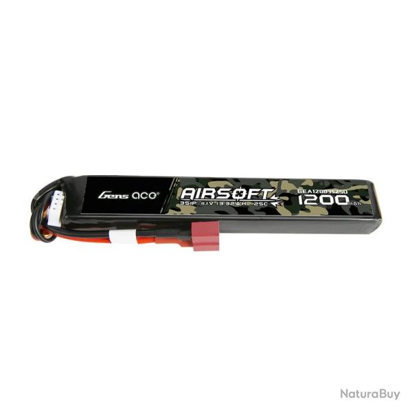 Batterie LiPo 11.1V 1200 mah 1 stick TDEAN - GensPow