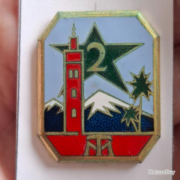 INSIGNE 2 REGIMENT DE TIRAILLEURS MAROCAINS ( OFSI PARIS ) 2 RTM