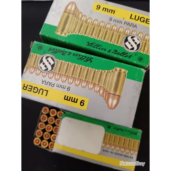500 DOUILLES DE 9X19 S&B TIREES AU MOINS UNE FOIS...