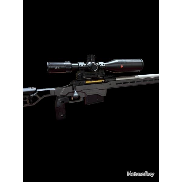 Carabine Savage 110 338 Lapua Mag Leica PRS 5-30x56 montage ERA TAC bipied Accu Tac