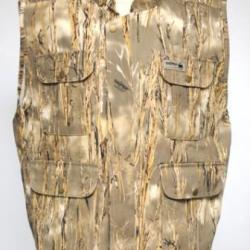 Gilet sans manche camouflage avec doublure polaire amovible