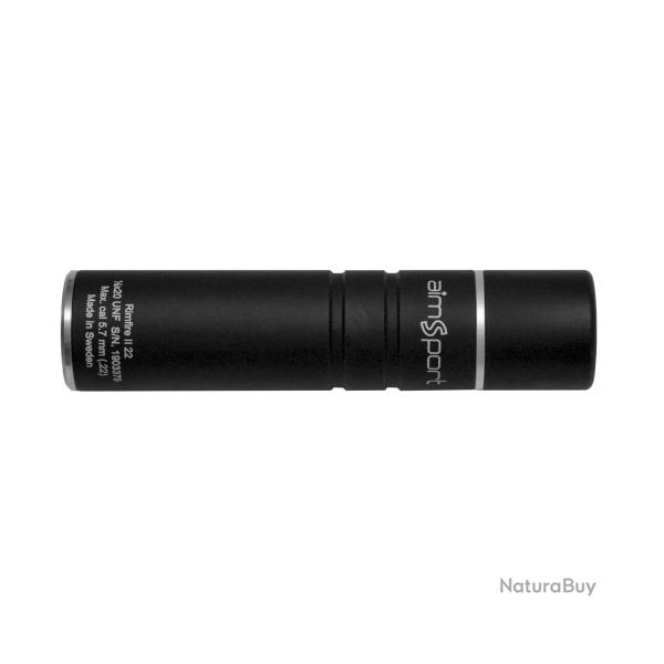 Silencieux r�ducteur de son Aimsport RIMFIRE II cal.22lr 1/2"x20 unf
