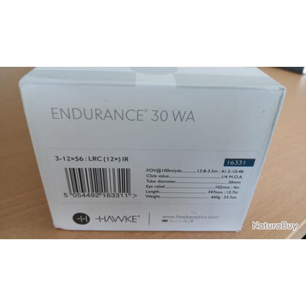 Lunette HAWKE Endurance 30 WA 3-12x56