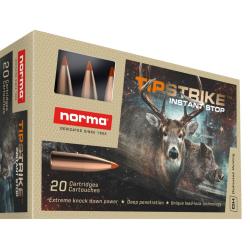 20 Munitions Norma Tipstrike Cal.7RM 10.4G 160Grs