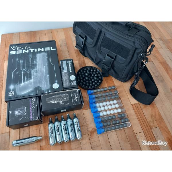 PACK DEFENSE COMPLET PR�T � L EMPLOI VESTA SENTINEL 19,9 JOULES CALIBRE 50
