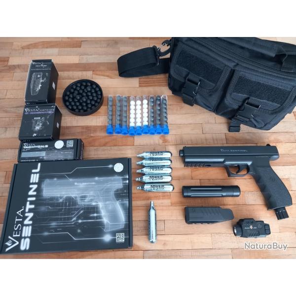 PACK DEFENSE COMPLET PR�T � L EMPLOI VESTA SENTINEL 19,9 JOULES CALIBRE 50