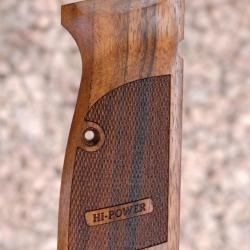 PLAQUETTES BROWNING Poign&eacute;es Hi-Power (damier+logo) (grips)