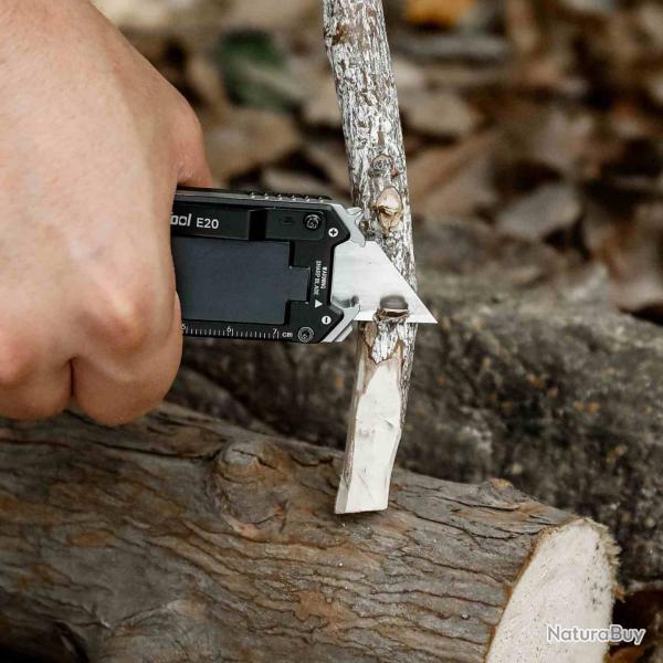 Couteau Nextool Explorer E20 Lame Acier SK5 Manche Aluminium Noir NTL20398