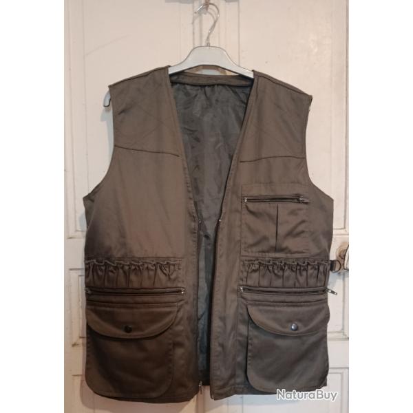Gilet Multipoches Marron - Etat Quasi Neuf (R�paration Zip � pr�voir)