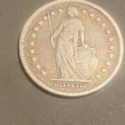un pi&egrave;ce de un Franc Suisse  en argent dat&eacute; de 1905         (ma r&eacute;f : 700 &sect; )