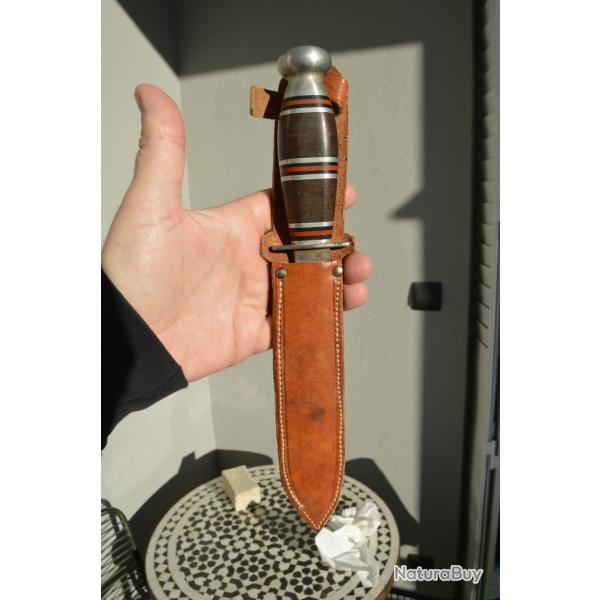 Poignard-couteau fabrication terrain US style couteau du pacifique WW2