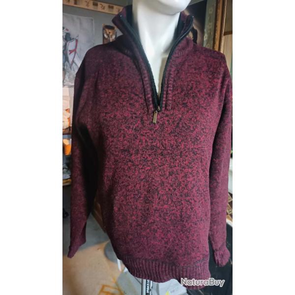 Pull Sweat camionneur doubl� polaire XL Homme Manche Longue Pull-Over Tricot