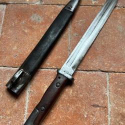 Ba&iuml;onnette allemande 1884-98 1er type goutti&egrave;re longue - WW1