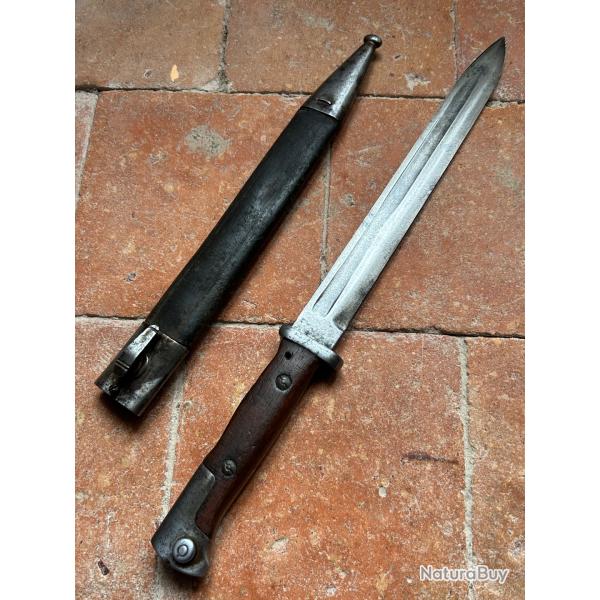 Ba�onnette allemande 1884-98 1er type goutti�re longue - WW1