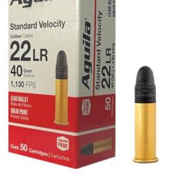 LOT 500 CARTOUCHES AGUILA Cal.22LR SV SP 40gr x50