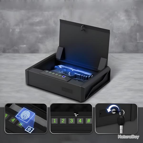 Coffre Arme de Poing Empreinte Digitale FastLock | TXC ARMEMENT