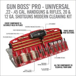KIT DE NETTOYAGE UNIVERSEL REAL AVID GUN BOSS PRO