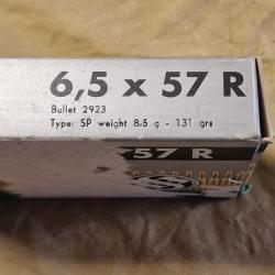 Cartouches cal 6,5x57R Sellier & Bellot 131gr SP HILMAR SUPER DESTOCK !!!