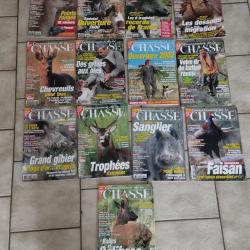 13 MAGAZINES CONNAISSANCE DE LA CHASSE ANNEES 2000/2001/2002/2003