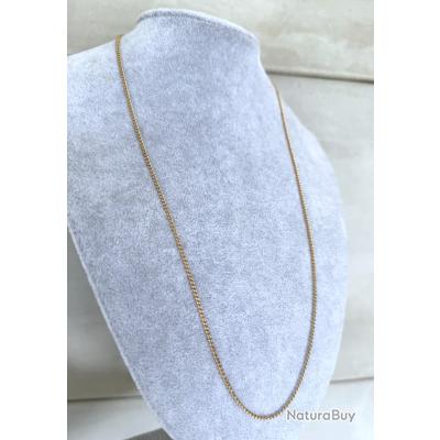 Collier Gourmette XXL 98 Cm - Effet Ambre, Acrylique - Parisienne - Neuf Avec étiquettes