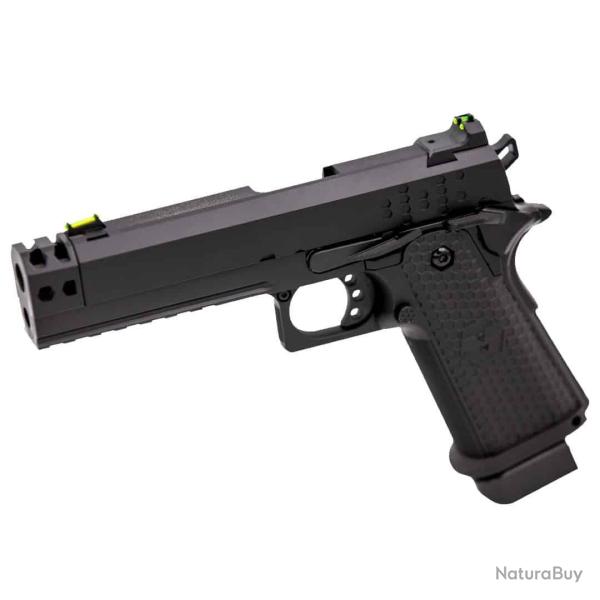 R�plique airsoft pistolet GBB  Raven Hi-Capa Hex-Comp Noir