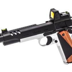 Pack GBB gaz VORSK CS Defender Pro MEU Silver / Noir + BDS + 2 chargeurs