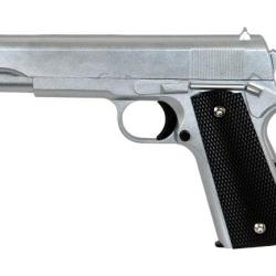 R&eacute;plique pistolet &agrave; ressort Galaxy G13S Silver full metal 0,5J